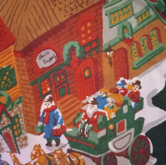 Vintage Holiday Entertaining Bardwil Linens Christmas Holiday Oblong Tablecloth - Picture 7 of 11